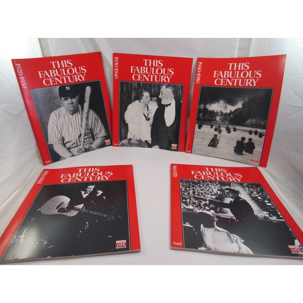 This Fabulous Century Time-Life Book Lot (1920–1970) –5 Volumes with 2 Different